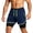 Navy, variant on XiYing Mens Shorts, Men's Quick-Dry Running Shorts with Inner Liner, Breathable Double-Layer Fitness Shorts for Active Sports, Solid Color Casual Gym Shorts, 1 Pack