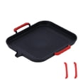 thumbnail image 3 of ESTINK Grill Plate, Barbecue Baking Tray Multi‑Function Barbecue Plate BBQ Grill Pan Grill Pan For Picnic For Camping For Barbecue Restaurants For Home, 3 of 8
