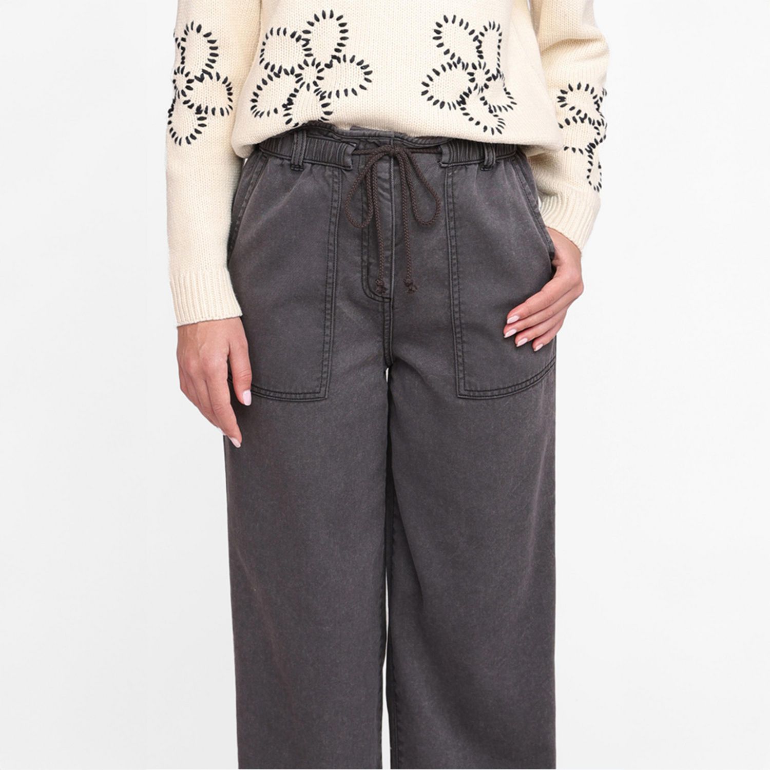 Devoted Femme, Pantalon à cordon coulissant Tailles TP TG