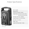 thumbnail image 4 of BP-2CH 2-Channel Dual Camcorder Battery Charger for V-Mount Battery For Any V-Mount Brick (Battery ) 1 Set EU Plug, 4 of 6