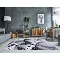 thumbnail image 2 of Ladole Rugs Poppy Floral Pattern Contemporary Indoor Area Rug Carpet in Grey Black, 7x10 (6'2" x 9'2", 190cm x 280cm), 2 of 6