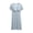 Bleu Clair, variante sur Tranfacy Robe de Maternité à Manches Courtes pour Femmes, Robe de Maternité Grande Taille, Robe de Maternité d'Allaitement à Imprimé à Manches Courtes, Col en V, Boutonnée, Robe d'Allaitement pour Femmes