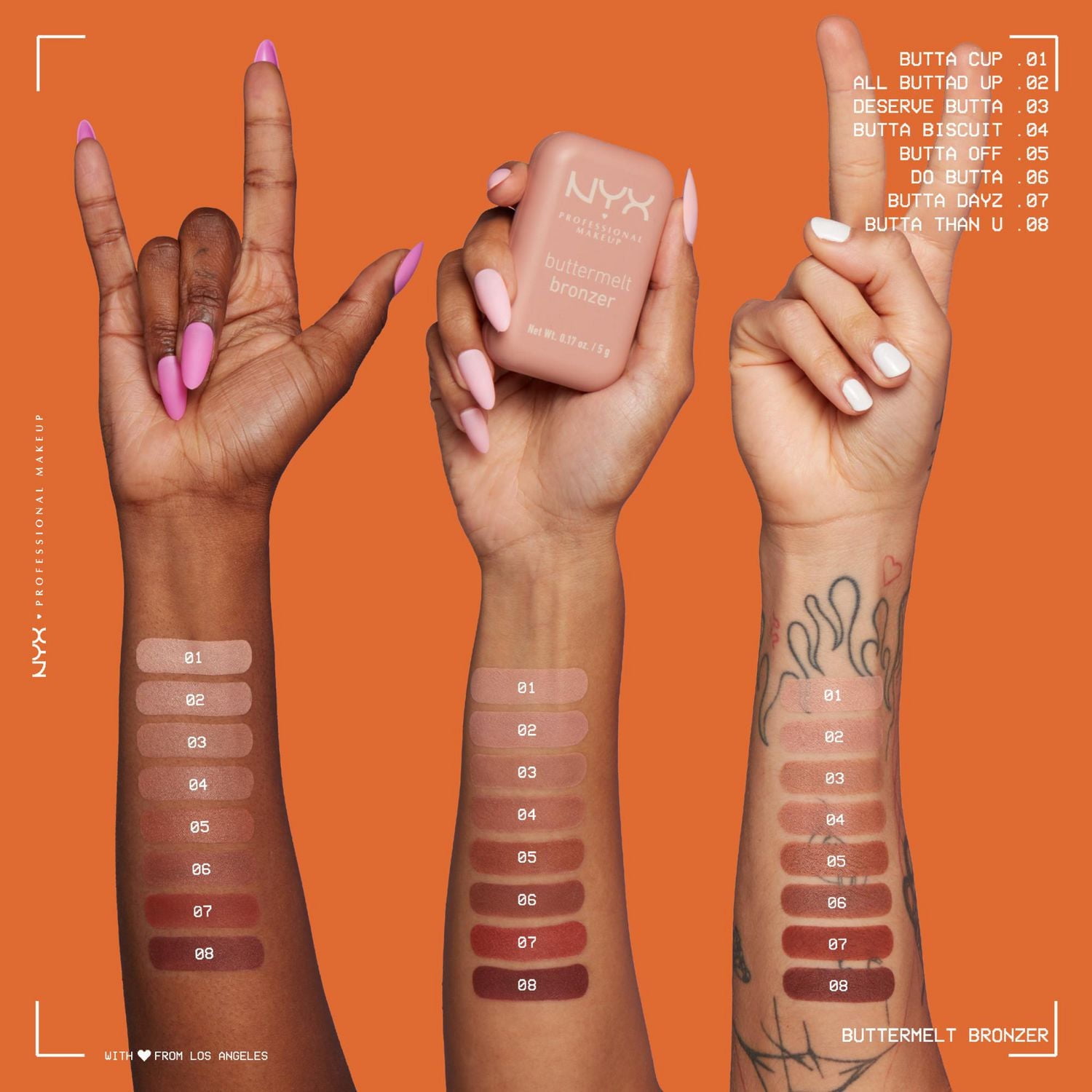 Poudre Bronzante Buttermelt NYX Professional Makeup, 12hr d'Utilization