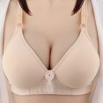 thumbnail image 1 of AherBiu Wireless Bras for Women Plus Size Comfort Soft Full Coverage High Support Push up Bralette Solid Color Bras, 1 of 9