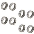 thumbnail image 2 of Roulement RC, Fonctionnement Stable 10x15x4mm Roulements à Billes RC Haute Résistance 8 Pcs pour HPI WR8 B021 Argent B030, 2 of 7