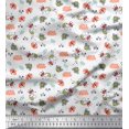 thumbnail image 1 of Soimoi White Velvet Fabric Honey Bee & Bettle Bee Insects Print Fabric by The Yard 58 Inch Wide, 1 of 1