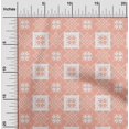 thumbnail image 2 of oneOone Polyester Spandex Peach Fabric Geometric Sewing Craft Projects Fabric Prints By Yard 56 Inch Wide, 2 of 4
