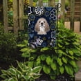 thumbnail image 2 of Carolines Treasures BB5067GF Blue Flowers Cocker Spaniel Garden Size Flag, 2 of 3