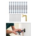 thumbnail image 3 of Kit de Support de Vis de Cassette Kit de Tige de Support Résistant à la Rouille Dispositif de Réparation pour Interrupteur Mural Type Métal 86, 3 of 9