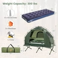 thumbnail image 3 of Goplus 1-Person Compact Portable Pop-Up Tent/Camping Cot w/ Air Mattress & Sleeping Bag, 3 of 10