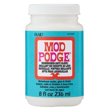 Mod Podge Dishwasher Safe Waterbased Glue, Sealer, and Finish, 8 fl oz