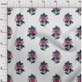 thumbnail image 2 of oneOone Viscose Chiffon Fabric Leaves & Floral Block Printed Craft Fabric BTY 42 Inch Wide, 2 of 4