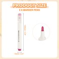 thumbnail image 2 of Uxcell Acrylic Paint Marker Pens Acrylic Paint Pens Waterproof Paint Art Marker Pen Water Based Paint Pen for DIY Craft Rose Red, 2 of 7