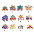 thumbnail image 2 of VONKY DIY Plume Eyeglasses Frame Carnival Theme Parties Decorative Eyewear Purple 1Set, 2 of 6