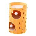 thumbnail image 4 of koolsoo Felt Cat Climbing House Stable Tunnel Activity Kitten Bed for All Sized Cats 2 Layer Yellow, 4 of 9