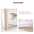 thumbnail image 3 of 2 Pcs Photo Frame Double Sided Rotating Wood Glass Rustic Picture Frame, 3 of 5