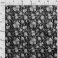 thumbnail image 3 of oneOone Velvet Gray Fabric Florals Craft Projects Decor Fabric Printed By The Yard 58 Inch Wide, 3 of 5