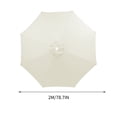 thumbnail image 2 of Large Outdoor Patio Umbrella 78.7 Inches 6 Ribs Market Table Umbrella,190T Heavy-Duty Rainproof UV Resistant Pool Umbrella,Umbrella Replacement Top Cover Replacement Canopy (Frame Not Included), 2 of 6