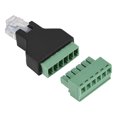 thumbnail image 4 of DEWIN 1Pcs Connecteur Adaptateur de Bornes à Vis Ethernet RJ12 6P6C Mâle vers 6 Broches, 4 of 14