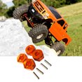 thumbnail image 1 of Ruiboury 4pack/lot 12mm Wheel Hub Adapter 5mm Thick For Axial Rock Racer AX90026 Crawler Desert Buggy Upgraded Silver, 1 of 6