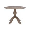 thumbnail image 4 of Linon Ervin Table de Salle à Manger Ronde à Abattants avec Piédestal en Bois Gris Rustique Lavé, 4 of 18