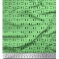 thumbnail image 1 of Soimoi Poly Georgette Fabric Geometric Small Print Sewing Fabric Yard 42 Inch Wide, 1 of 3