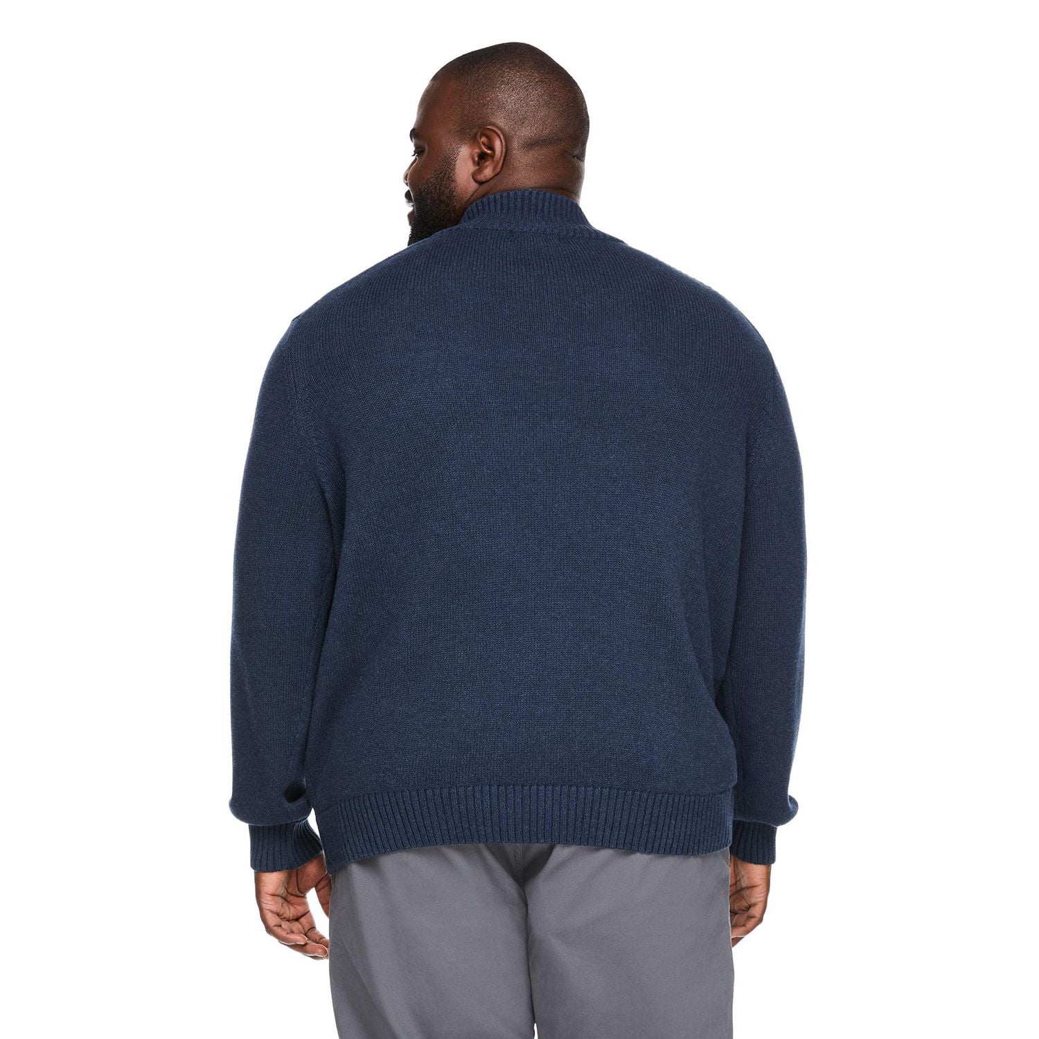George Big Men's Quarter Zip Sweater