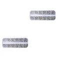 thumbnail image 2 of QualitChoice 1 Bag Glass Crystal Special-shaped Eye-catching Flat Bottom Easy to Paste Perfect Match Nail Rhinestones for Mobile Phone 310 White AB 2Set, 2 of 6