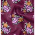 thumbnail image 1 of Soimoi Moss Georgette Fabric Florals Floral Printed Fabric 1 Yard 42 Inch Wide, 1 of 6