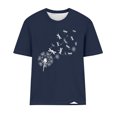 thumbnail image 4 of FAIWAD Hauts d'Été pour Femmes Manches Courtes Imprimé Floral Chemises Décontractées Tunique Ample, 4 of 4