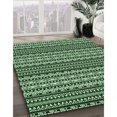 thumbnail image 3 of Ahgly Tapis d'Intérieur Lavable en Machine Carré Vert Clair Transitionnel, 7 Pieds Carré, 3 of 7