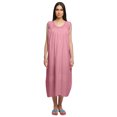 thumbnail image 1 of Moomaya Robe de Nuit d'Allaitement Unie à Col Rond pour Femmes en Coton, 1 of 5