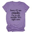 thumbnail image 1 of EQWLJWE Chemises pour Femmes Liquidation Femmes Manches Courtes Décontracté T-Shirt Décontracté pour Femmes Drôle à Lettres Imprimées Col Rond Manches Courtes Hauts Blouse T-Shirt, 1 of 3