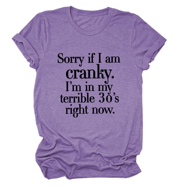 EQWLJWE Chemises pour Femmes Liquidation Femmes Manches Courtes Décontracté T-Shirt Décontracté pour Femmes Drôle à Lettres Imprimées Col Rond Manches Courtes Hauts Blouse T-Shirt