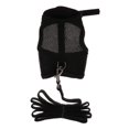 thumbnail image 1 of GROWTH TANK Rabbit Guinea Pig Rat Ferret Breathable Mesh Vest Harness Leash Lead Set Walking Black S, 1 of 8