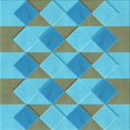 thumbnail image 1 of Ahgly Company Machine Washable Indoor Square Transitional Deep-Sea Green Area Rugs, 8' Square, 1 of 7