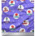 thumbnail image 1 of Soimoi Rayon Fabric Gift Box,Car & Santa Christmas Print Sewing Fabric Yard 56 Inch Wide, 1 of 3