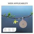 thumbnail image 3 of Shisuyan 9pcs Stainless Steel Plate Gong Targets Metal Target with Hole For Range Practice Ideal For Competition And Training Silver, 3 of 9