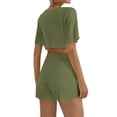 thumbnail image 4 of Crop Tops For Girls Short Sleeve Shirt Girls Summer Tops Neck Slim Fit Tops Basic Tee, 4 of 4