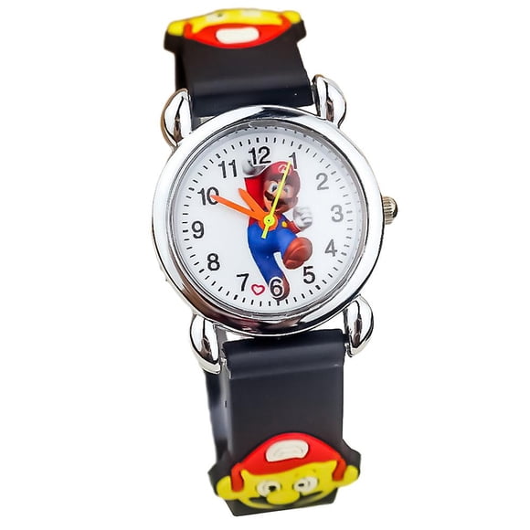 Super Mario Theme Wrist Watch Kids Cartoon Analogue Quartz Watches Boys Girls Birthday Gift