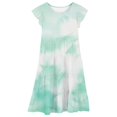thumbnail image 5 of Girls Summer Double Layer Flutter Sleeve Dress - Flowy A-Line Gradient Midi Dress, 5 of 5