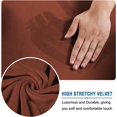 thumbnail image 4 of Modern Velvet Plush 4 Piece High Stretch Sofa Slipcover Furniture Protector Form Fit Luxury Thick Sofa Cover, Machine Washable, 4 of 6