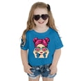 thumbnail image 4 of T-shirts et Chemises pour Filles - Adorable T-Shirt à Imprimé Graphique à Col Rond et Manches Courtes pour Filles, Tenue d'Été Décontractée, Mélange Respirant, Coutures Durables pour le Jeu Quotidien, 4 of 4