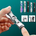 thumbnail image 3 of Silver Wide Opening Nail Clippers Double Curved Blade Portable Design For Easy Use Metal White #X4494, 3 of 4