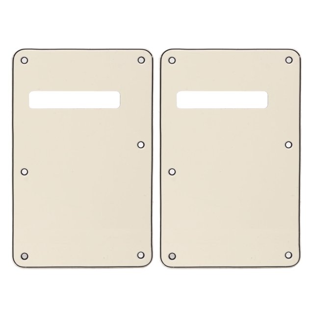 Guitar Pickguard, Durable 2Pcs Generous Electric Guitar Backplate For Music Instrument For Luthiers White,Beige,Black