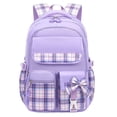 thumbnail image 1 of Ediodpoh Girls School Backpack For Grades 1-6 Lightweight Spine Support Large Capacity Bookbag For Ages 7-16 Light Purple, 1 of 6