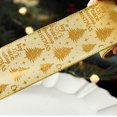 thumbnail image 4 of TopLLC Christmas Ribbon Wired, 2.5 inch x 2.2 Yards Glitter Gold Christmas Tree Wired Edge Fabric Craft Ribbon, Christmas Tree Decorative Ribbon Christmas Decorations for Gift Wrapping Bow Wreath, 4 of 7