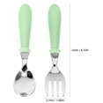 thumbnail image 4 of 4Pcs Toddler Utensils Kids Silverware Children Spoons and Forks Set Baby Feeding Essentials, 4 of 5
