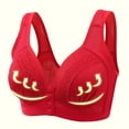 thumbnail image 2 of UPPADA Wireless Bras with Support And Lift Bras for Women Front Snap Close Button Bras No Wire Full Support Buckle Bra Comfy Push Up Seamless Underwear Bras Plus Size Bras for Women, 2 of 7