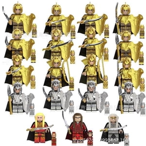 19PCS Fantasy Adventure Minifigures Ensemble de blocs de construction - Jouets de caractère créatif pour les enfants et les collectionneurs